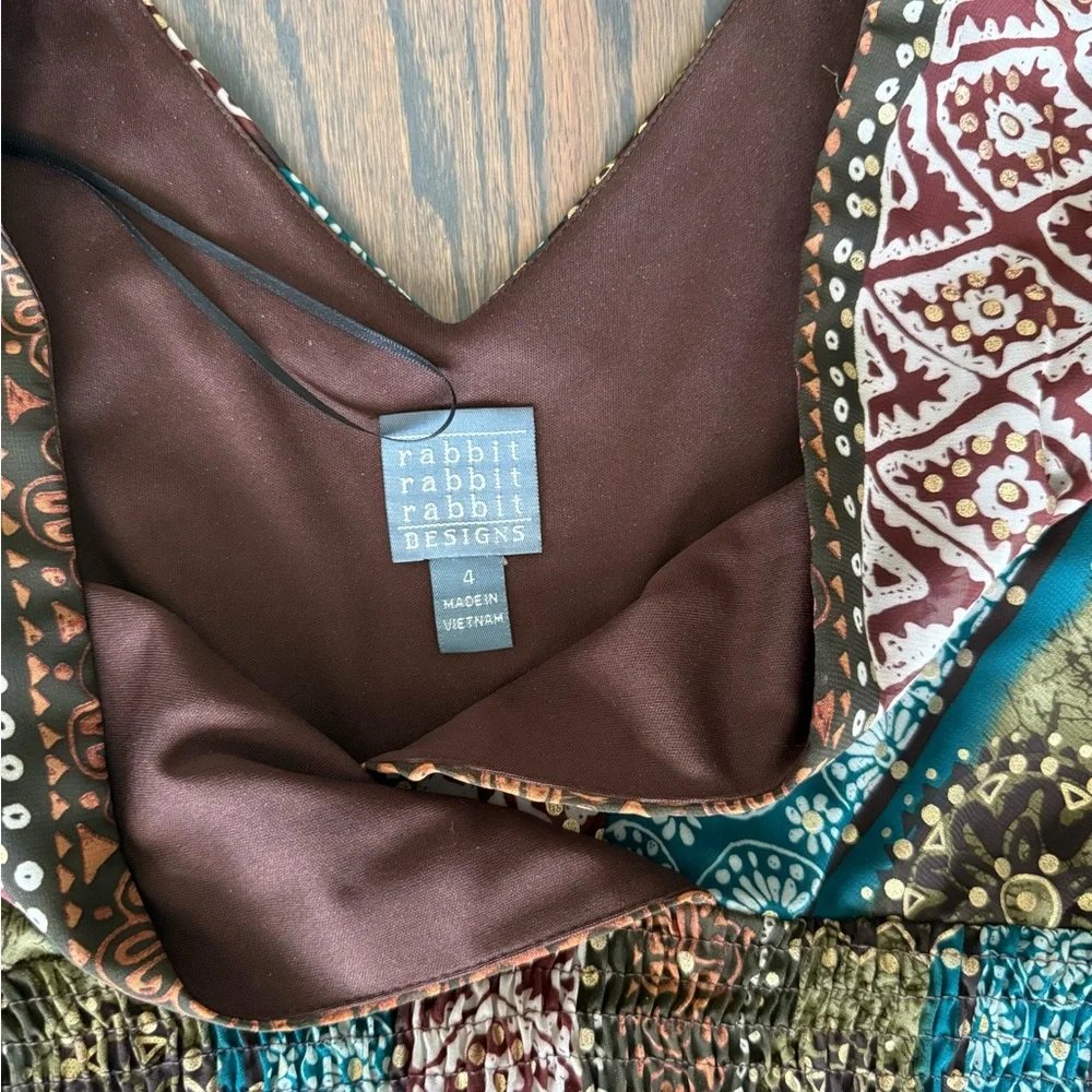 Rabbit Rabbit Rabbit Multicolor Patterned Dress - Picture 8 of 11